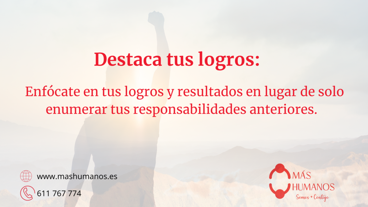 Resalta tus logros